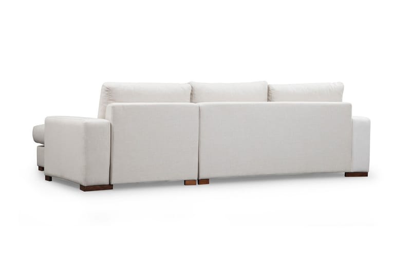 Huelva Høyrevendt L-formet Sofa med Sjeselong 270 cm i Stoff - Benhvit - Møbler - Sofaer - Sofaer med sjeselong