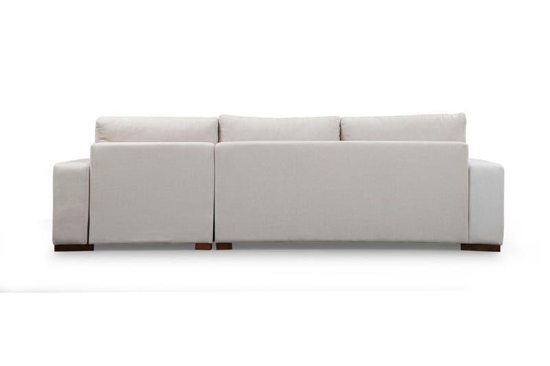 Huelva Høyrevendt L-formet Sofa med Sjeselong 270 cm i Stoff - Benhvit - Møbler - Sofaer - Sofaer med sjeselong