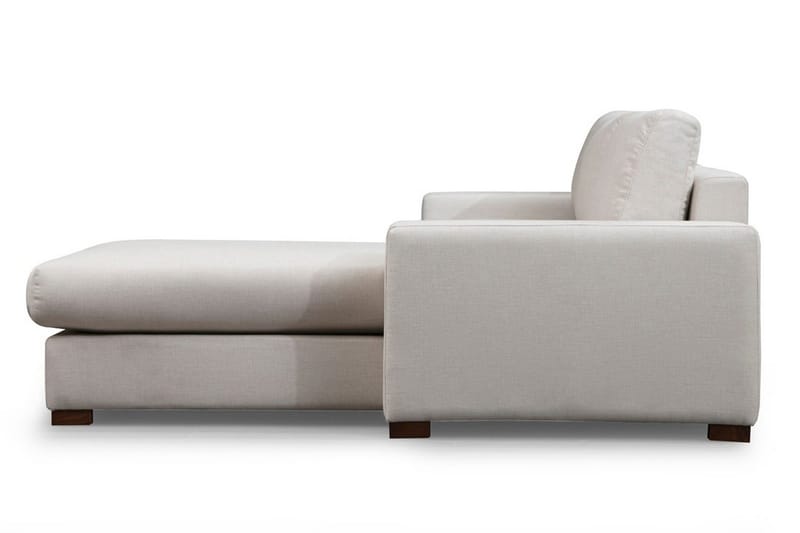 Huelva Høyrevendt L-formet Sofa med Sjeselong 270 cm i Stoff - Benhvit - Møbler - Sofaer - Sofaer med sjeselong