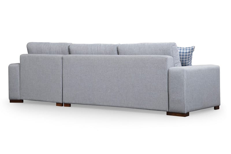 Huelva Høyrevendt L-formet Sofa med Sjeselong 270 cm i Stoff - Grå - Møbler - Sofaer - Sofaer med sjeselong