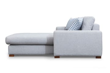 Huelva Høyrevendt L-formet Sofa med Sjeselong 270 cm i Stoff - Grå - Møbler - Sofaer - Sofaer med sjeselong