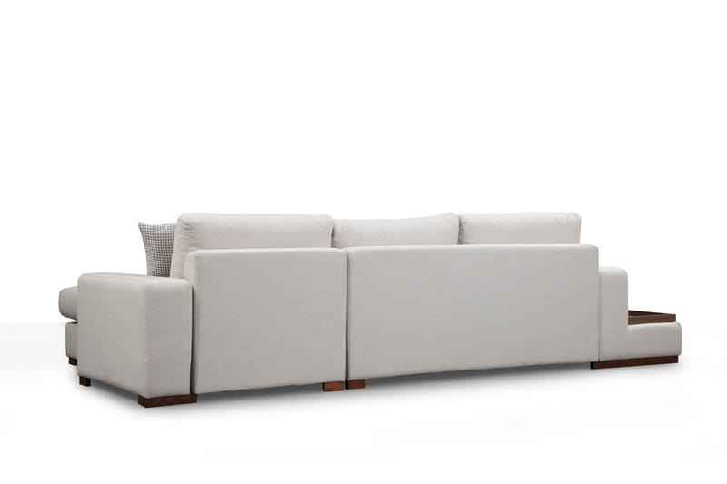 Huelva Høyrevendt L-formet Sofa med Sjeselong 312 cm i Stoff - Beige - Møbler - Sofaer - Sofaer med sjeselong