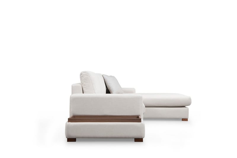 Huelva Høyrevendt L-formet Sofa med Sjeselong 312 cm i Stoff - Beige - Møbler - Sofaer - Sofaer med sjeselong