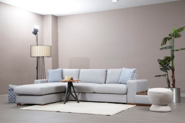Huelva Venstrevendt L-formet Sofa med Sjeselong 332 cm i Stoff - Grå - Møbler - Sofaer - Sofaer med sjeselong