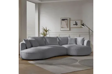 Hungirr Sofa med divan 4-seter - Grå - Møbler - Sofaer - 4 seter sofa