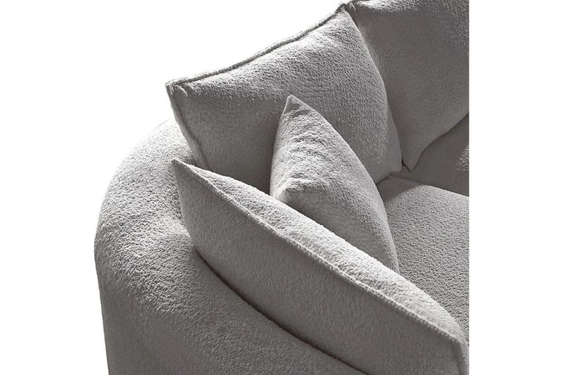 Hungirr Sofa med divan 4-seter - Grå - Møbler - Sofaer - Sofaer med sjeselong - 4 seters sofa med divan