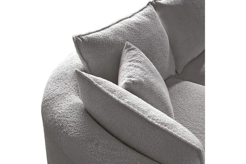 Hungirr Sofa med divan 4-seter - Grå - Møbler - Sofaer - Sofaer med sjeselong - 4 seters sofa med divan