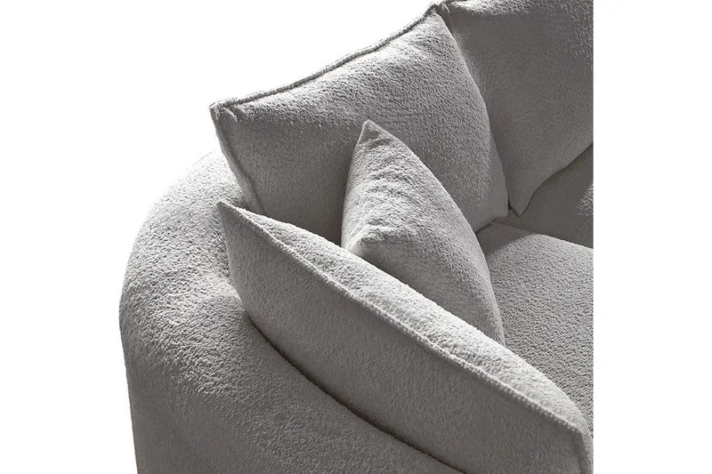 Hungirr Sofa med divan 4-seter - Grå - Møbler - Sofaer - Sofaer med sjeselong - 4 seters sofa med divan