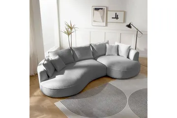 Hungirr Sofa med divan 4-seter - Grå - Møbler - Sofaer - 4 seter sofa