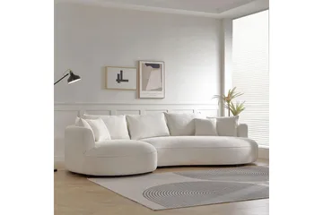 Hungirr Sofa med divan 4-seter - Hvit - Møbler - Sofaer - 4 seter sofa