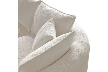 Hungirr Sofa med divan 4-seter - Hvit - Møbler - Sofaer - Sofaer med sjeselong - 4 seters sofa med divan