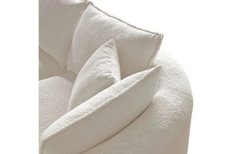 Hungirr Sofa med divan 4-seter - Hvit - Møbler - Sofaer - Sofaer med sjeselong - 4 seters sofa med divan