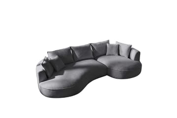 Hungirr Sofa med divan 4-seter - Mørkgrå - Møbler - Sofaer - Sofaer med sjeselong - 4 seters sofa med divan