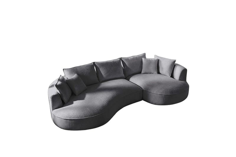 Hungirr Sofa med divan 4-seter - Mørkgrå - Møbler - Sofaer - Sofaer med sjeselong - 4 seters sofa med divan