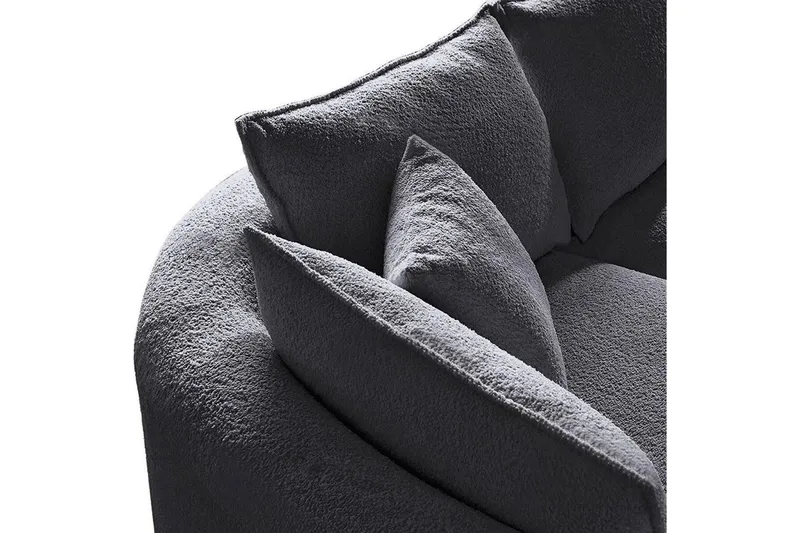 Hungirr Sofa med divan 4-seter - Mørkgrå - Møbler - Sofaer - Sofaer med sjeselong - 4 seters sofa med divan