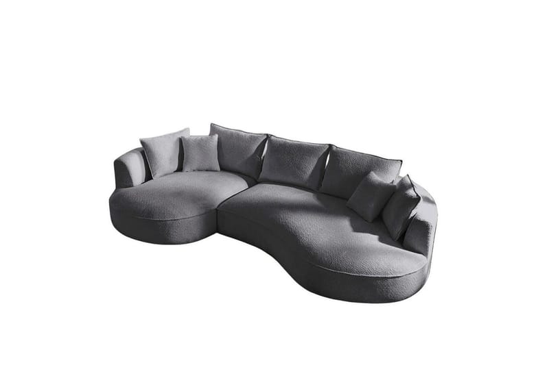 Hungirr Sofa med divan 4-seter - Mørkgrå - Møbler - Sofaer - Sofaer med sjeselong - 4 seters sofa med divan