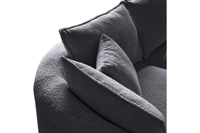 Hungirr Sofa med divan 4-seter - Mørkgrå - Møbler - Sofaer - Sofaer med sjeselong - 4 seters sofa med divan