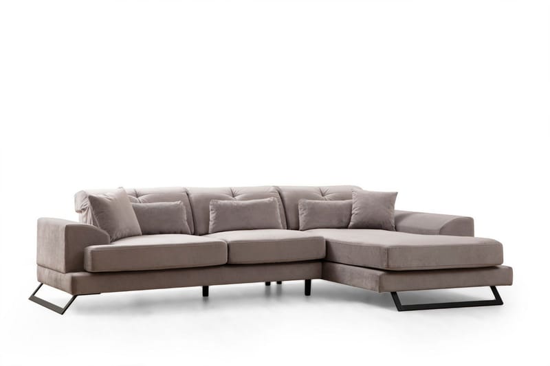 Jaraad Divansofa 3-seters - Grå - Møbler - Sofaer - Sofaer med sjeselong - 3 seters sofa med divan