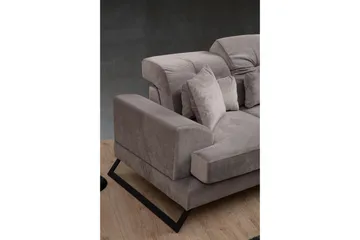 Jaraad Divansofa 3-seters - Grå - Møbler - Sofaer - Sofaer med sjeselong - 3 seters sofa med divan