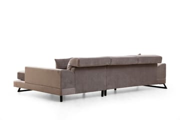 Jaraad Divansofa 3-seters - Grå - Møbler - Sofaer - Sofaer med sjeselong - 3 seters sofa med divan