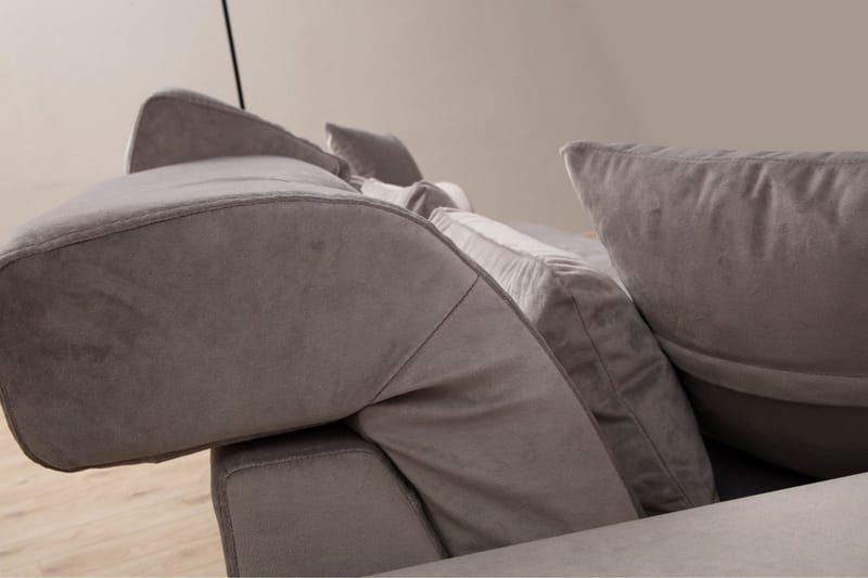 Jaraad Divansofa 3-seters - Grå - Møbler - Sofaer - Sofaer med sjeselong - 3 seters sofa med divan