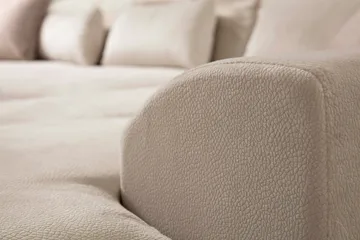 Jaraad Divansofa Høyre - Beige/Svart - Møbler - Sofaer - Sofaer med sjeselong - 4 seters sofa med divan