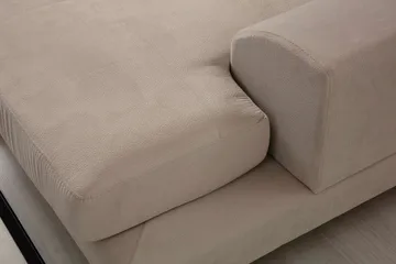 Jaraad Divansofa Høyre - Beige/Svart - Møbler - Sofaer - Sofaer med sjeselong - 4 seters sofa med divan