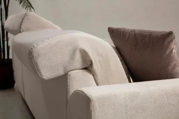 Jaraad Divansofa Høyre - Beige/Svart - Møbler - Sofaer - Sofaer med sjeselong - 4 seters sofa med divan