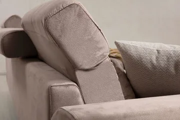 Jaraad Divansofa Venstre - Beige/Svart - Møbler - Sofaer - Sofaer med sjeselong - 4 seters sofa med divan