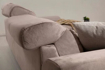 Jaraad Divansofa Venstre - Beige/Svart - Møbler - Sofaer - Sofaer med sjeselong - 4 seters sofa med divan