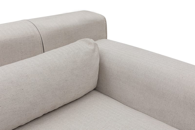 Jivago Divansofa Høyre - Beige/Svart - Møbler - Sofaer - Sofaer med sjeselong - 4 seters sofa med divan