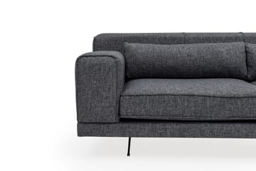 Jivago Divansofa Høyre - Grå/Svart - Møbler - Sofaer - Sofaer med sjeselong - 4 seters sofa med divan