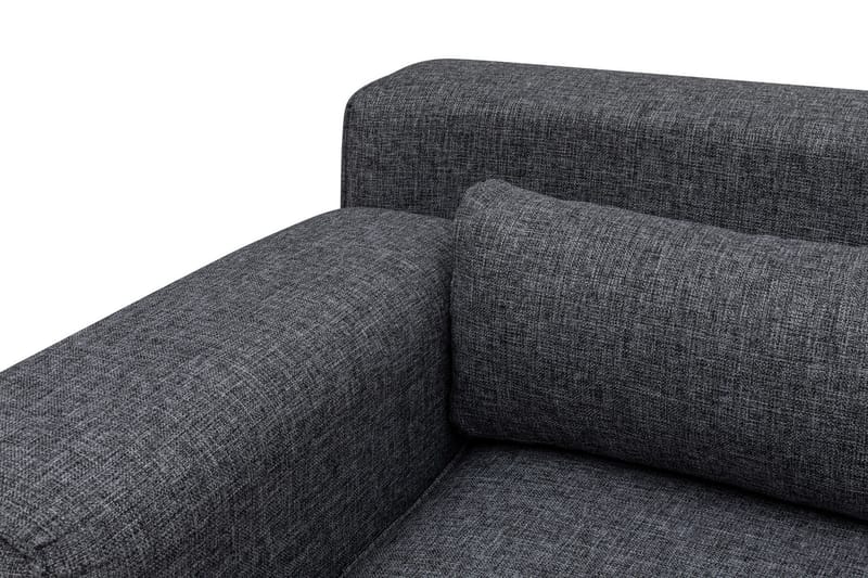 Jivago Divansofa Høyre - Grå/Svart - Møbler - Sofaer - Sofaer med sjeselong - 4 seters sofa med divan