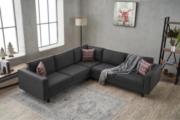 Kaletea Sofa m. Divan 4-seters - Antrasitt - Møbler - Sofaer - Hjørnesofaer - Hjørnesofa med divan