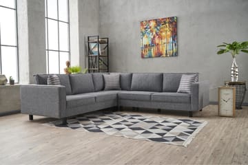 Kaletea Sofa m. Divan 4-seters - Grå - Møbler - Sofaer - Hjørnesofaer - Hjørnesofa med divan