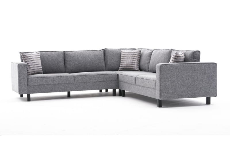 Kaletea Sofa m. Divan 4-seters - Grå - Møbler - Sofaer - Hjørnesofaer - Hjørnesofa med divan