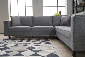 Kaletea Sofa m. Divan 4-seters - Grå - Møbler - Sofaer - Hjørnesofaer - Hjørnesofa med divan