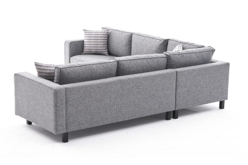 Kaletea Sofa m. Divan 4-seters - Grå - Møbler - Sofaer - Hjørnesofaer - Hjørnesofa med divan