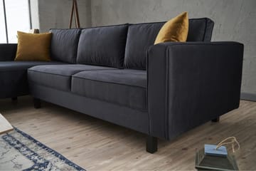 Kaletea Sofa m. Divan 4-seters - Mørkegrå - Møbler - Sofaer - Sofaer med sjeselong - 4 seters sofa med divan