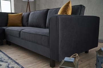Kaletea Sofa m. Divan 4-seters - Mørkegrå - Møbler - Sofaer - Hjørnesofaer - Hjørnesofa med divan