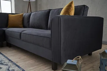 Kaletea Sofa m. Divan 4-seters - Mørkegrå - Møbler - Sofaer - Hjørnesofaer