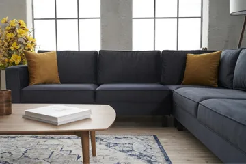 Kaletea Sofa m. Divan 4-seters - Mørkegrå - Møbler - Sofaer - Hjørnesofaer