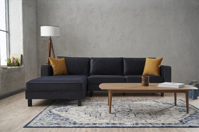Kaletea Sofa m. Divan 4-seters - Mørkegrå - Møbler - Sofaer - Sofaer med sjeselong - 4 seters sofa med divan