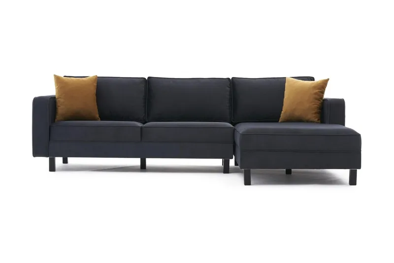Kaletea Sofa m. Divan 4-seters - Mørkegrå - Møbler - Sofaer - Sofaer med sjeselong - 4 seters sofa med divan