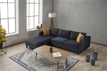 Kaletea Sofa m. Divan 4-seters - Mørkegrå - Møbler - Sofaer - Sofaer med sjeselong - 4 seters sofa med divan