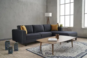 Kaletea Sofa m. Divan 4-seters - Mørkegrå - Møbler - Sofaer - Sofaer med sjeselong - 4 seters sofa med divan