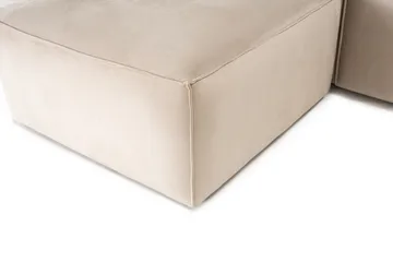 Kaolins Sofa med Sjeselong 3-seter - Krem - Møbler - Sofaer - Sofaer med sjeselong - 3 seters sofa med divan