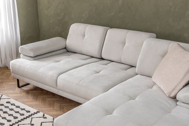 Kitimat Divansofa 3-seters - Beige - Møbler - Sofaer - Sofaer med sjeselong - 3 seters sofa med divan