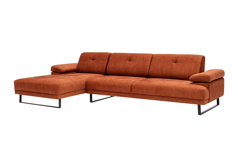 Kitimat Divansofa 3-seters - Oransje - Møbler - Sofaer - Sofaer med sjeselong - 3 seters sofa med divan