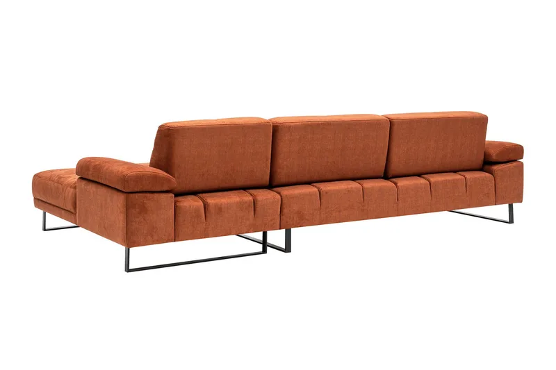 Kitimat Divansofa 3-seters - Oransje - Møbler - Sofaer - Sofaer med sjeselong - 3 seters sofa med divan
